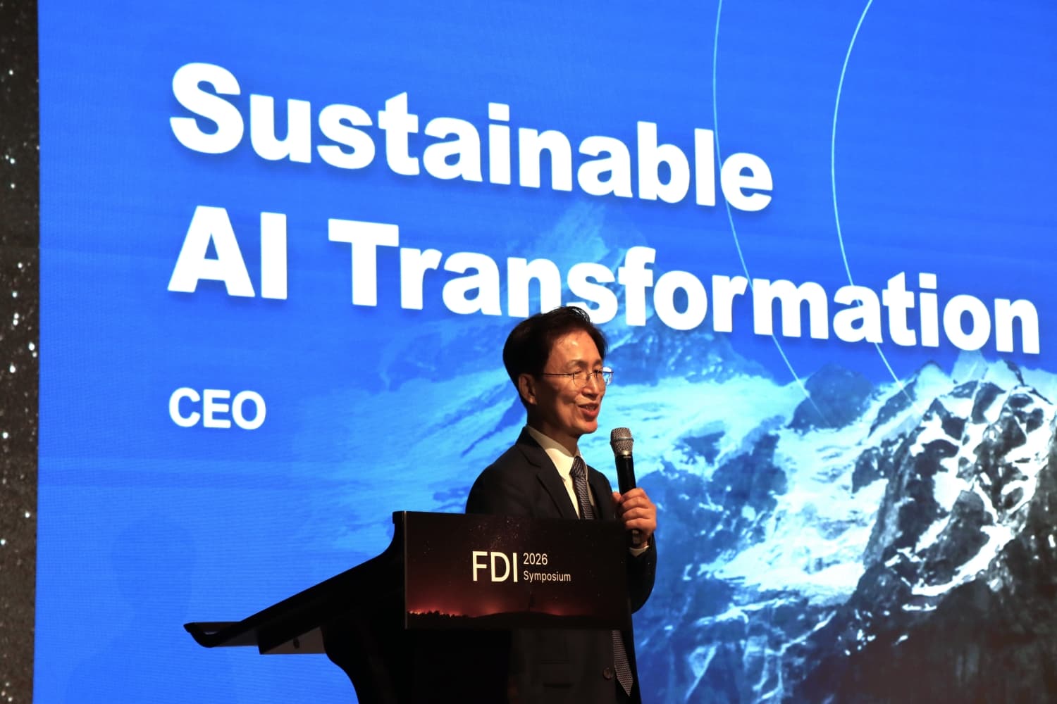 Fasoo CEO Sustainable AI Transformation 기조 발표